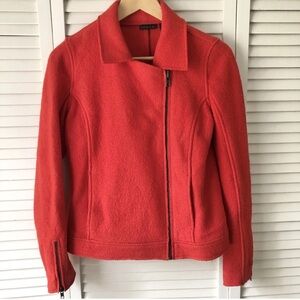 Tahari Women's Red Wool Blend Jacket